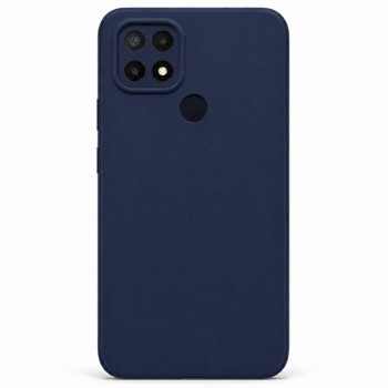 Soft Silicone Case for OPPO A15 - Navy Blue