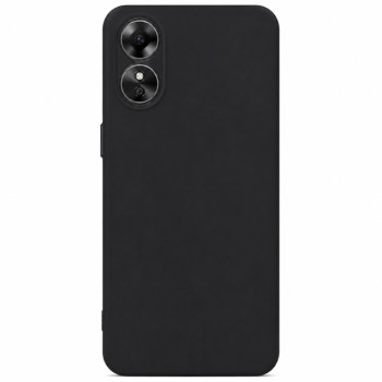 Soft Silicone Case for OPPO A17 - Black
