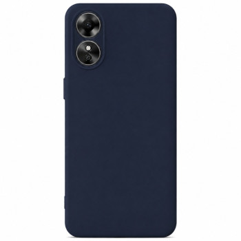 Soft Silicone Case for OPPO A17 - Navy Blue