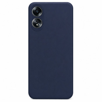 Soft Silicone Case for OPPO A78 - Navy Blue