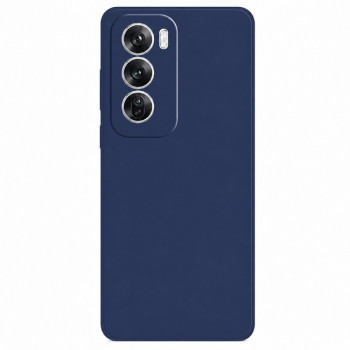 Soft Silicone Case for OPPO RENO 12 Pro - Navy Blue