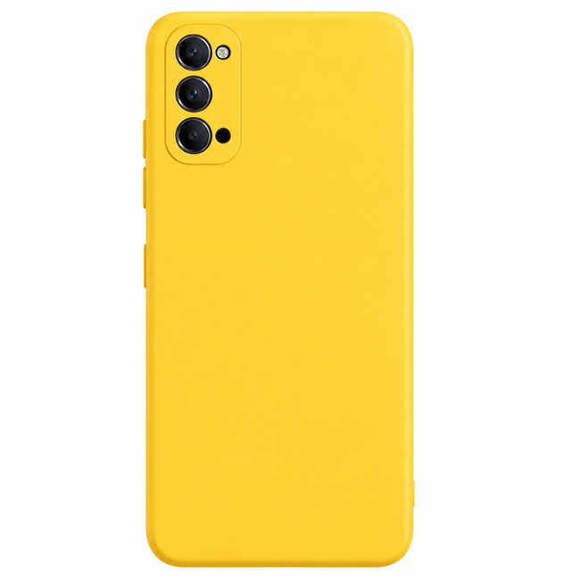 Μαλακή θήκη σιλικόνης για OPPO RENO 4 5G - κίτρινη