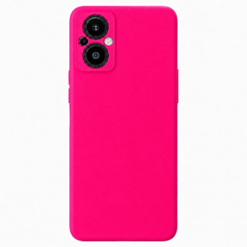 Soft Silicone Case for OPPO RENO 8 Lite - Fuchsia