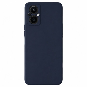 Soft Silicone Case for OPPO RENO 8 Lite - Navy Blue