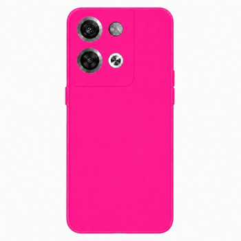 Soft Silicone Case for OPPO RENO 8 Pro - Fuchsia
