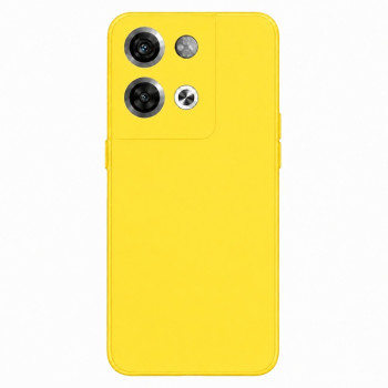 Soft Silicone Case for OPPO RENO 8 Pro - Yellow