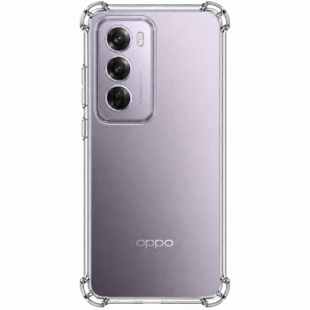 Διάφανη θήκη σιλικόνης για OPPO RENO 12 5G - διάφανη