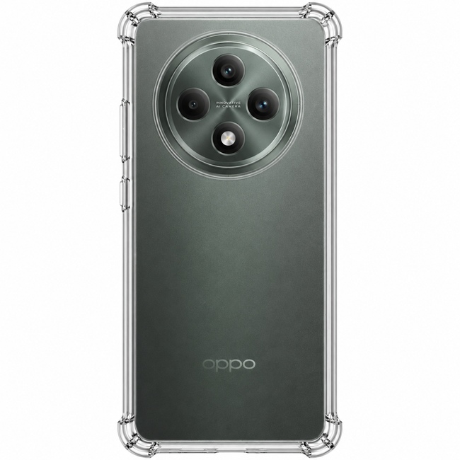 Διάφανη θήκη σιλικόνης για OPPO RENO 12F 4G - διάφανη