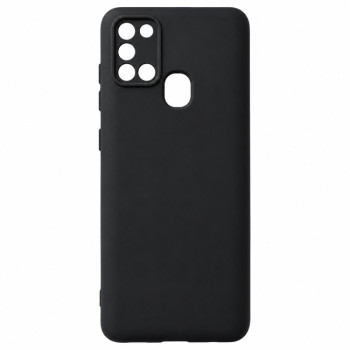 Soft Silicone Case for Samsung Galaxy A21S - Black