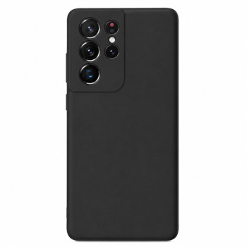 Soft Silicone Case for Samsung Galaxy S21 Ultra - Black