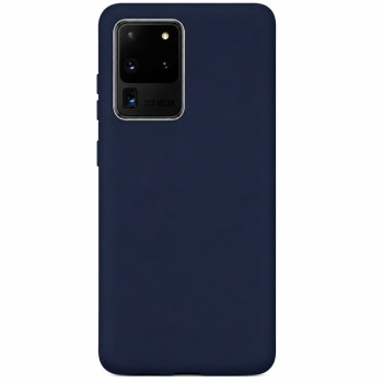 Soft Silicone Case for Samsung Galaxy S20 Ultra - Navy Blue
