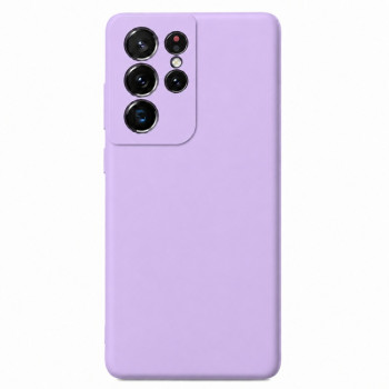 Soft Silicone Case for Samsung Galaxy S21 Ultra - Lilac