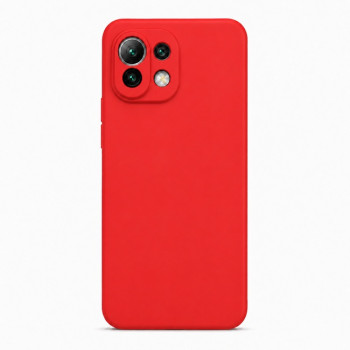 Μαλακή θήκη σιλικόνης για Xiaomi 11 Lite - κόκκινη