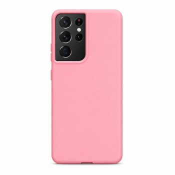 Soft Silicone Case for Samsung Galaxy S21 Ultra - Pink