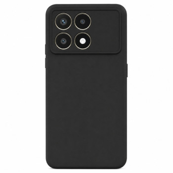 Soft Silicone Case for Xiaomi Poco F6 Pro - Black