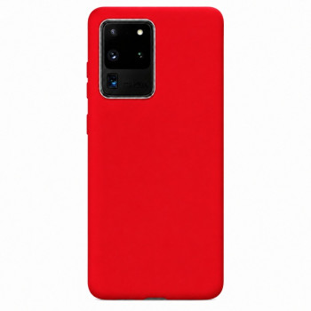 Soft Silicone Case for Samsung Galaxy S20 Ultra - Red
