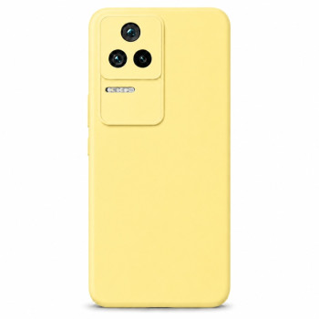 Soft Silicone Case for Xiaomi Poco F4 - Yellow