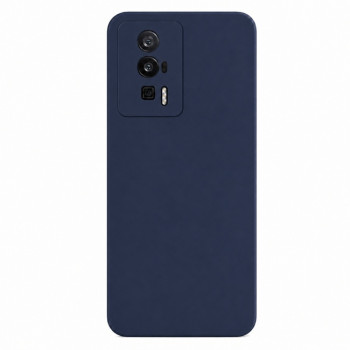 Soft Silicone Case for Xiaomi Poco F5 Pro - Navy Blue