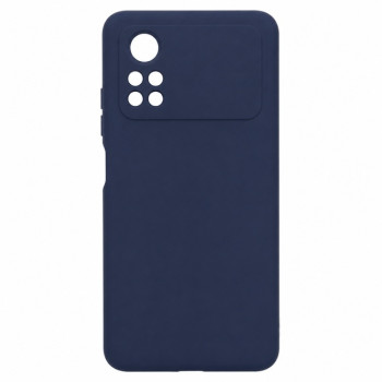 Soft Silicone Case for Xiaomi Poco X4 Pro - Navy Blue