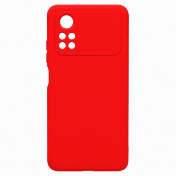 Soft Silicone Case for Xiaomi Poco X4 Pro - Red