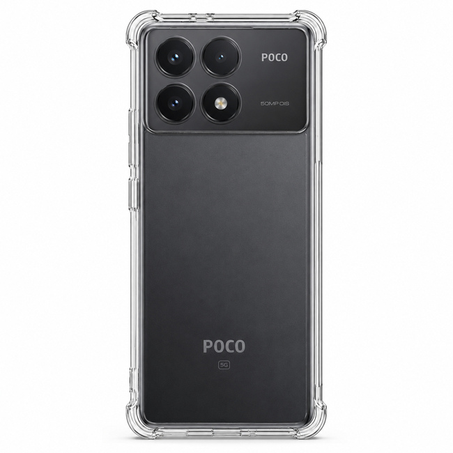 Διάφανη θήκη σιλικόνης για Xiaomi Poco F6 Pro 5G - διάφανη