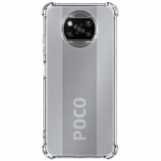 Διάφανη θήκη σιλικόνης για Xiaomi Poco X3 - διάφανη