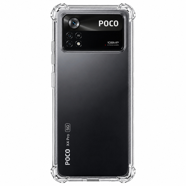 Διάφανη θήκη σιλικόνης για Xiaomi Poco X4 Pro 5G - διάφανη