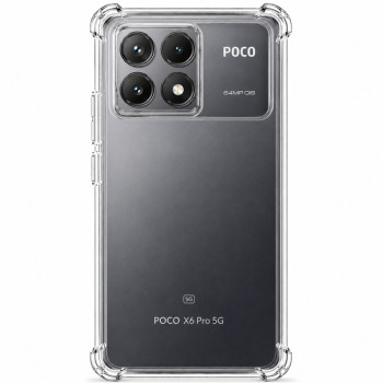 Διάφανη θήκη σιλικόνης για Xiaomi Poco X6 Pro - διάφανη