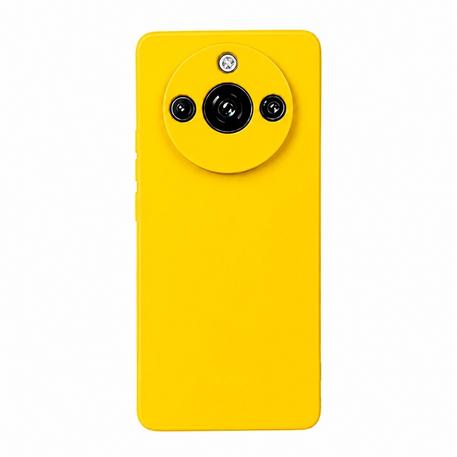 Soft Silicone Case for Realme 11 Pro+ - Yellow