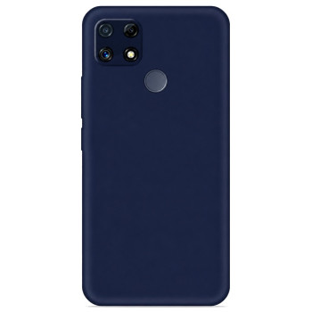Soft Silicone Case for Realme C25 - Navy Blue