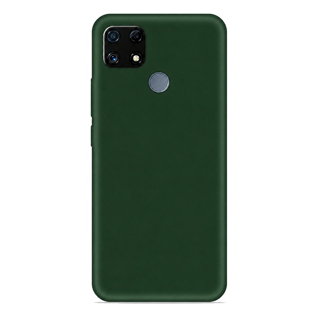 Μαλακή θήκη σιλικόνης για Realme C25 - σκούρο πράσινο