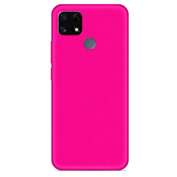 Soft Silicone Case for Realme C25 - Fuchsia