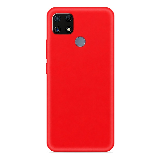 Soft Silicone Case for Realme C25 - Red