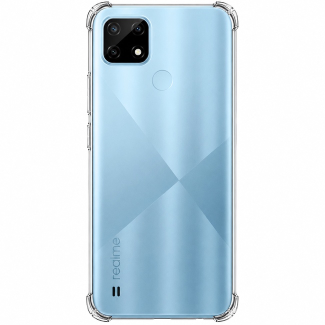 Διάφανη θήκη σιλικόνης για Realme C21 - διάφανη