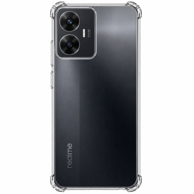 Διάφανη θήκη σιλικόνης για Realme C55 - διάφανη
