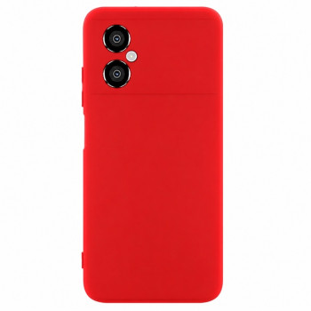 Soft Silicone Case for Xiaomi Poco M4 - Red