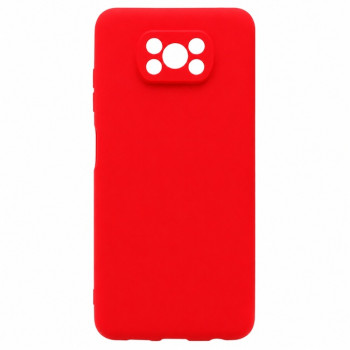 Soft Silicone Case for Xiaomi Poco X3 - Red