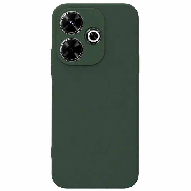 Μαλακή θήκη σιλικόνης για Xiaomi Redmi 13 - σκούρο πράσινο