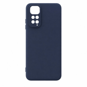 Soft Silicone Case for Xiaomi Redmi Note 11 Pro - Navy Blue
