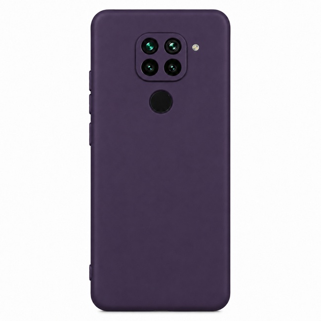 Μαλακή θήκη σιλικόνης για Xiaomi Redmi Note 9 - dark purple