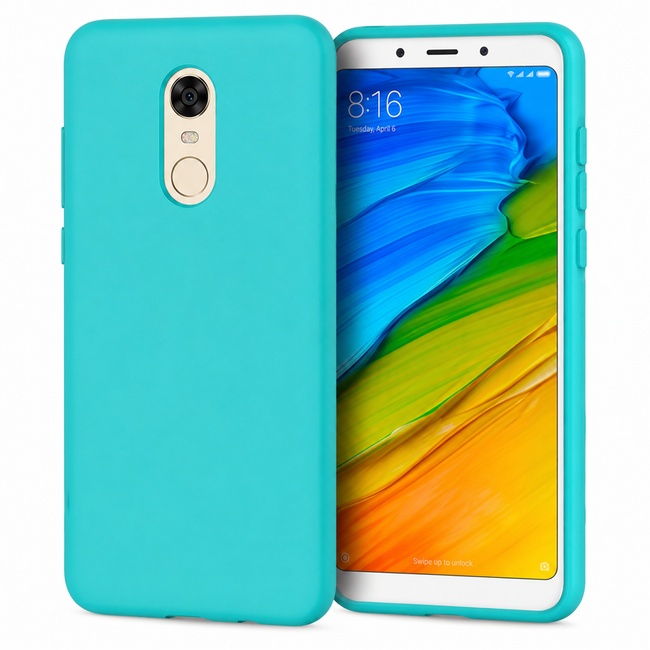 Θήκη σιλικόνης για Xiaomi Redmi 5+ - turquoise