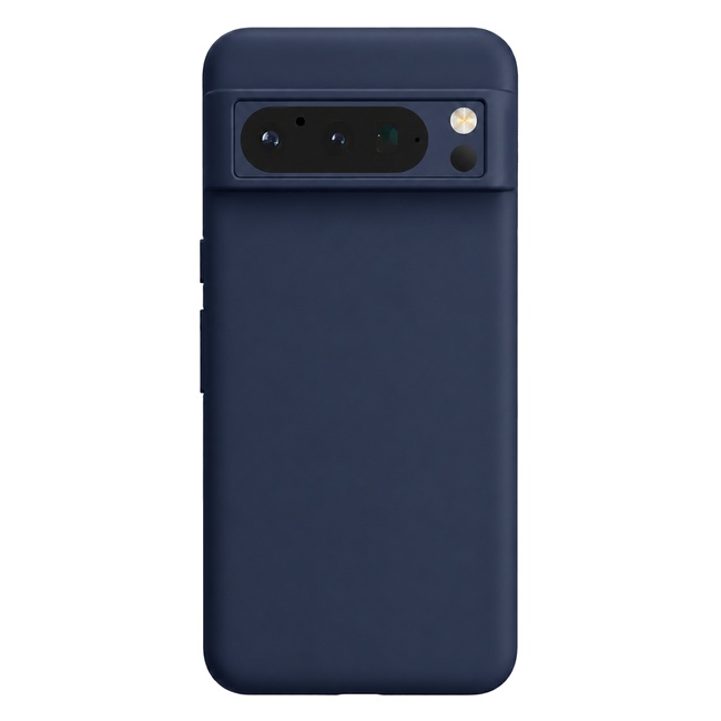 Soft Silicone Case for Google Pixel 8 Pro - Navy Blue