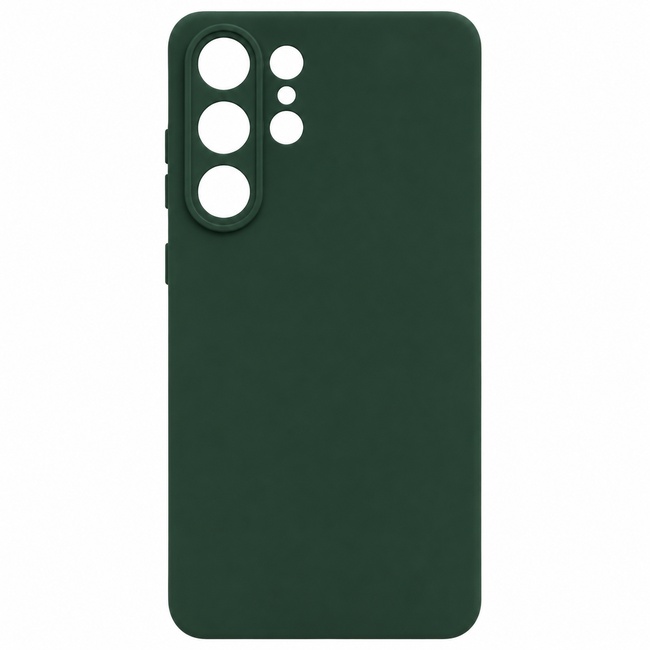 Μαλακή θήκη σιλικόνης για Samsung Galaxy S25 Ultra - σκούρο πράσινο