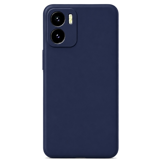 Soft Silicone Case for Vivo Y01 - Navy Blue