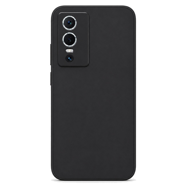 Soft Silicone Case for Vivo Y76 - Black