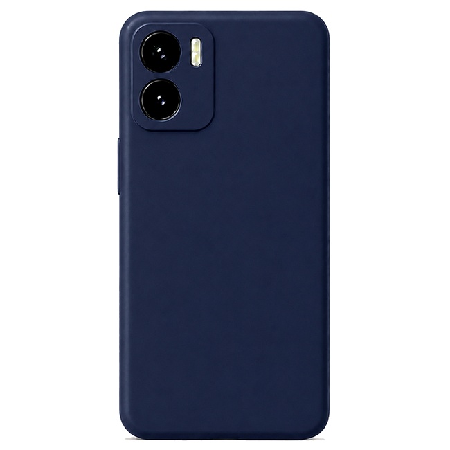 Soft Silicone Case for Vivo Y76 - Navy Blue