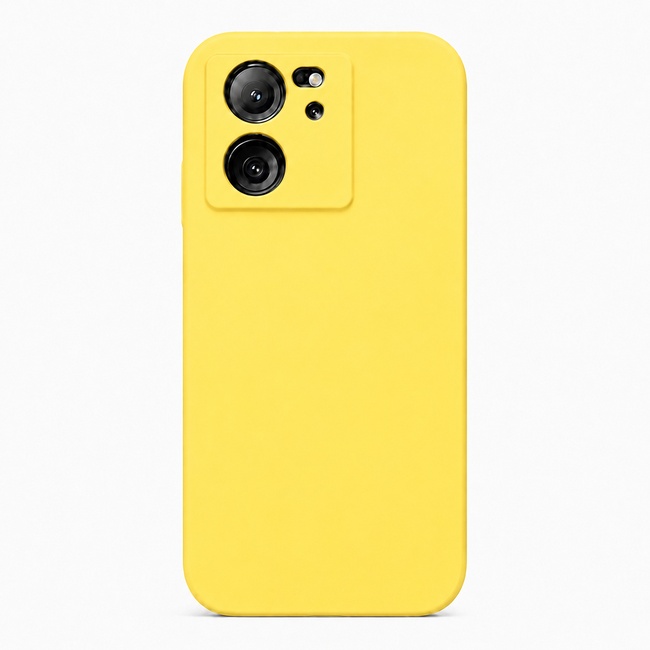Μαλακή θήκη σιλικόνης για Xiaomi 13T Pro - κίτρινη