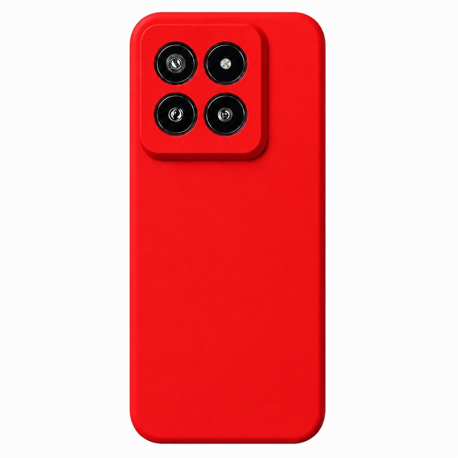 Μαλακή θήκη σιλικόνης για Xiaomi 14 Pro - κόκκινη
