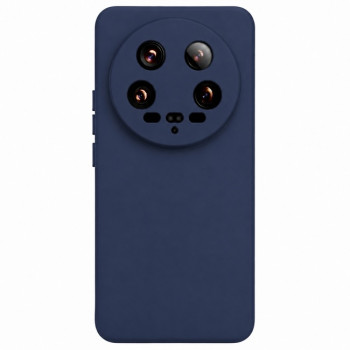 Soft Silicone Case for Xiaomi 14 Ultra - Navy Blue