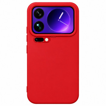 Soft Silicone Case for Xiaomi 17 Pro - Red